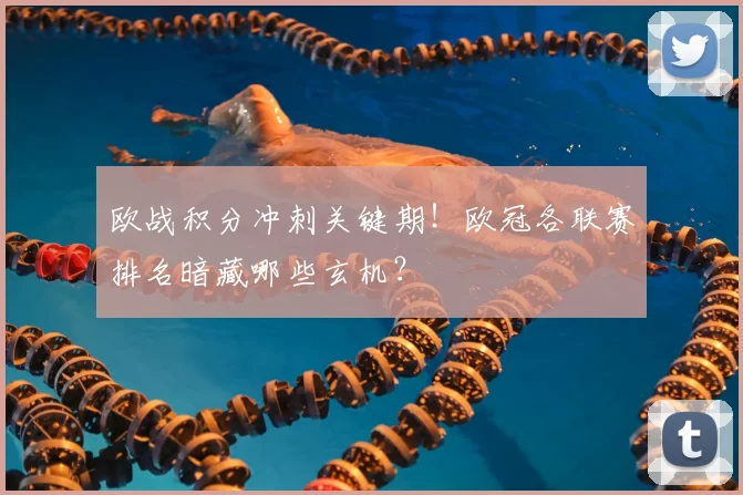 欧战积分冲刺关键期!欧冠各联赛排名暗藏哪些玄机?